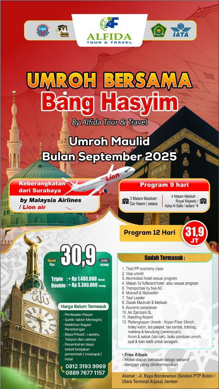 UMROH bersama Bang Hasyim 9 Hari